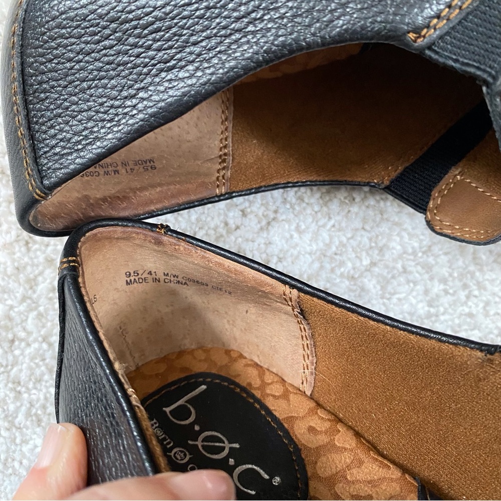 Born Concept b.o.c. Pebbled Leather Slip On Heel Shoes - Picture 9 of 11